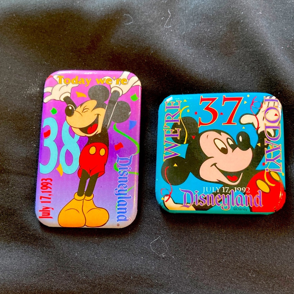 RARE-Set of Two DISNEY Anniversary Pins